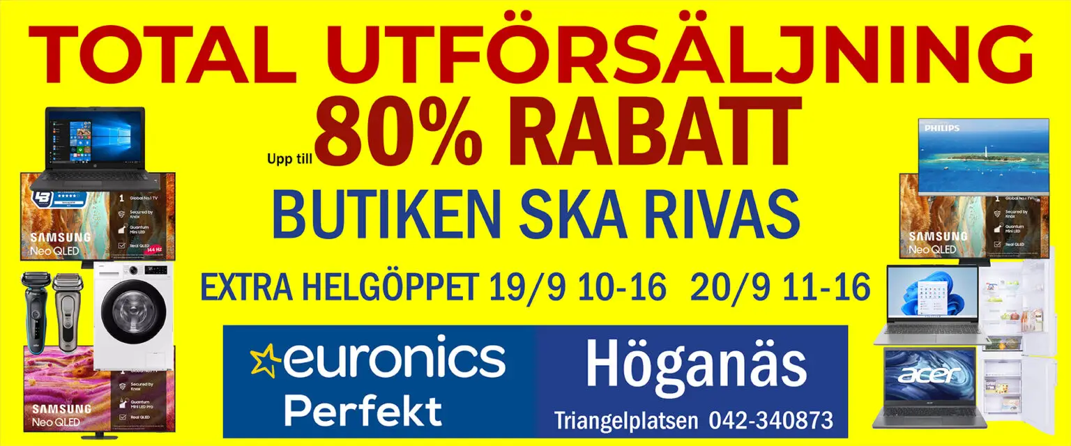 Banners startsidan 260906 Total Utförsäljning helgöppet4